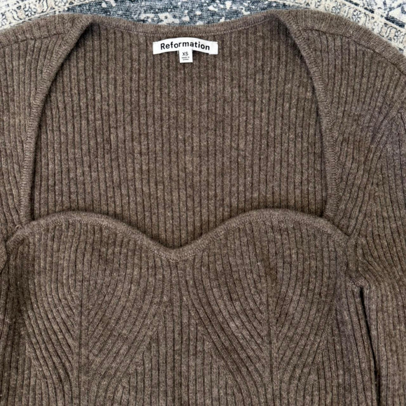 Reformation Glenna Recycled Cashmere Sweater - Size XS - Picture 4 of 7